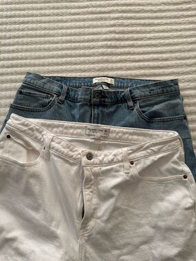 Bundle Jeans Abercrombie & Fitch Jeans white and light Blue Denim